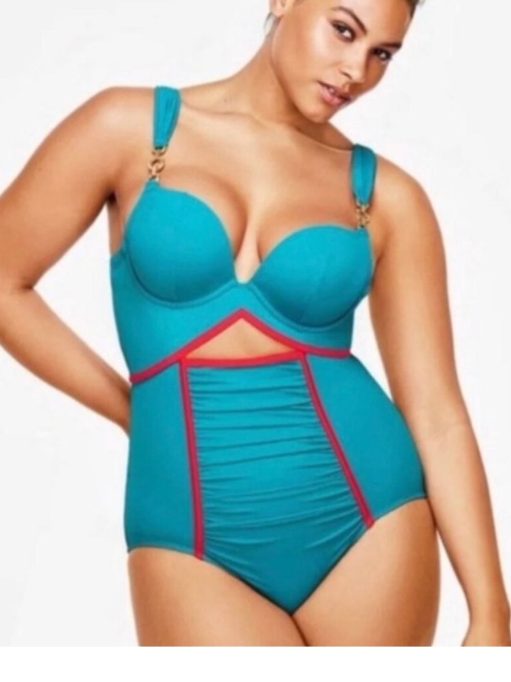 Lane Bryant Sophie Theallet‎ x Cacique Cutout One Piece Swimsuit